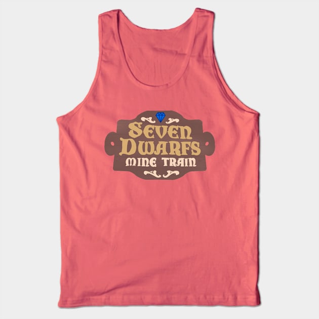 Seven dwarfs mine train Tank Top by Hundred Acre Woods Designs